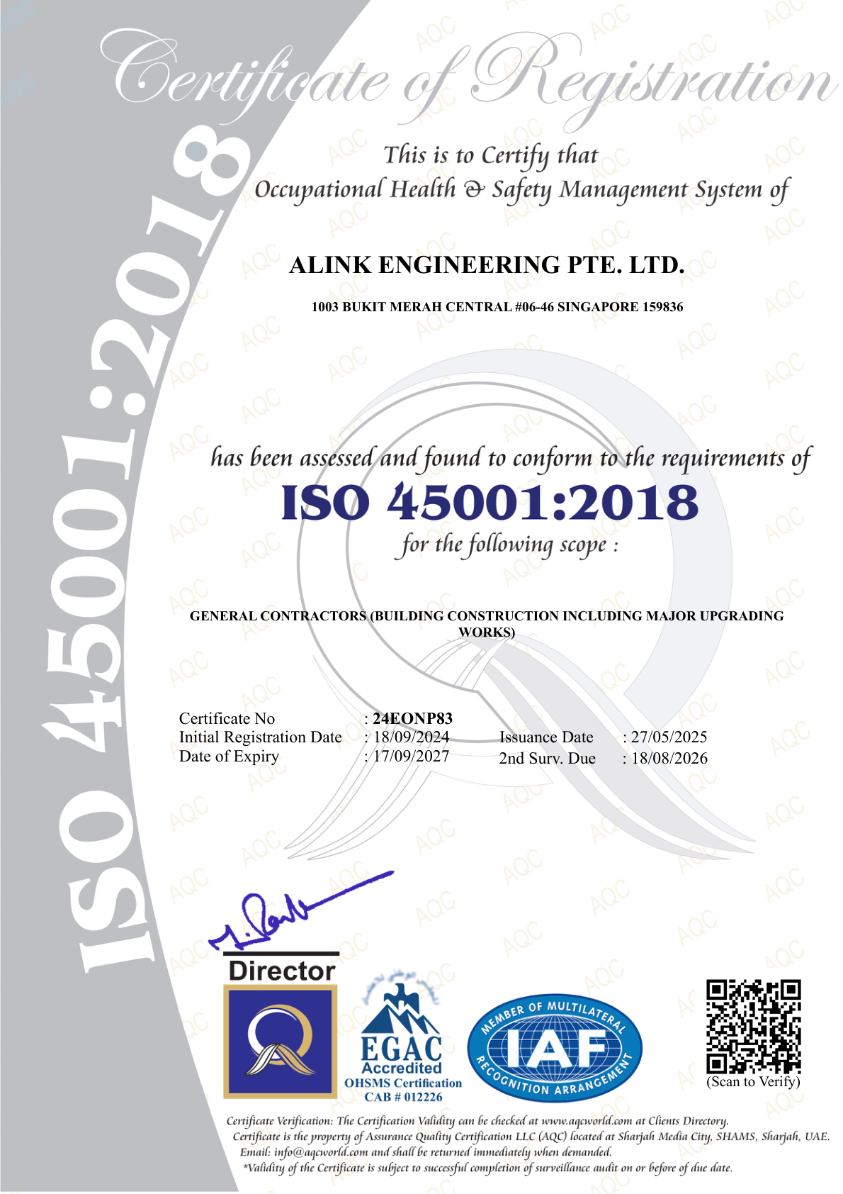 ISO 45001:2018 Certification